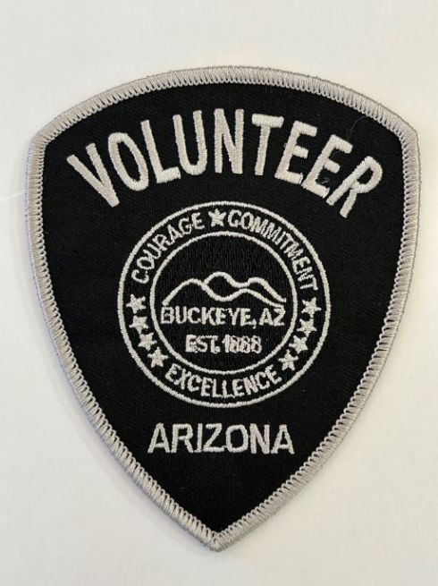 BUCKEYE POLICE VOLUNTEER, CITIZEN'S ON PATROL SHOULDER PATCH - PRIOR TO 2025.